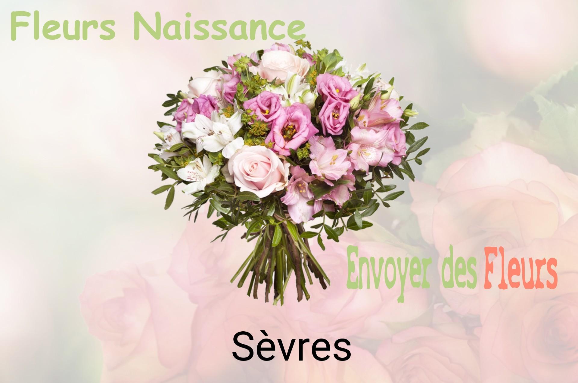 Bouquet de fleurs de naissance livré à Sèvres